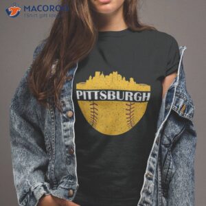 pittsburgh baseball cityscape distressed novelty pirate shirt tshirt 2