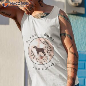 plants dogs coffee plant lover dog mom vintage shirt tank top 1