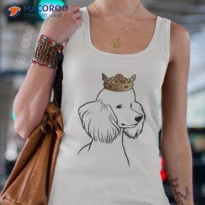 poodle dog wearing crown shirt tank top 4