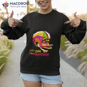 pop art portrait jim brown shirt sweatshirt