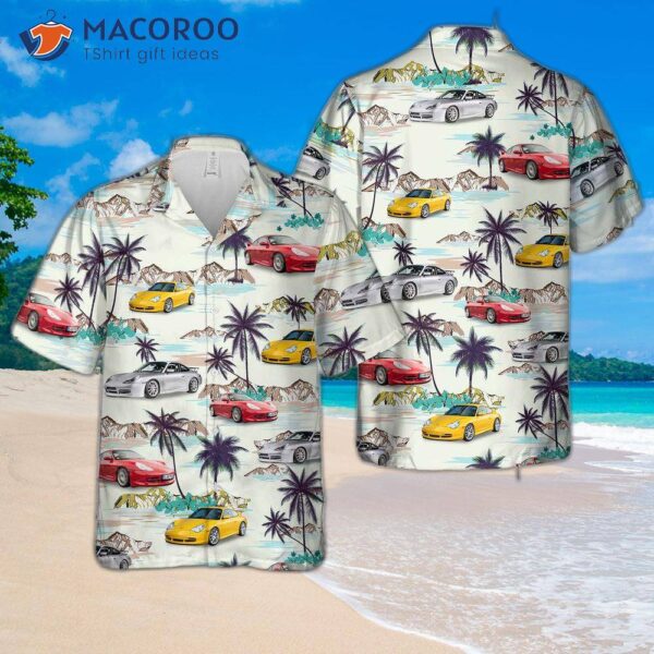 Porsche 996 Gt3 Hawaiian-style Shirt