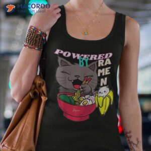 powered by ra noodles soup bowl kawaii cat lover shirt tank top 4