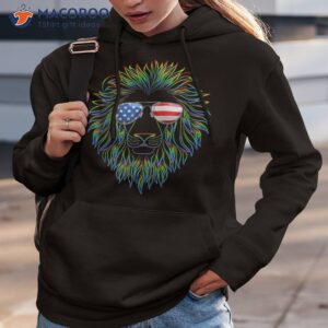 pride of the united state lion with usa sunglasses shirt hoodie 3