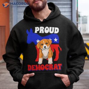 proud democrat dogs love corgi usa american flag donkey shirt hoodie