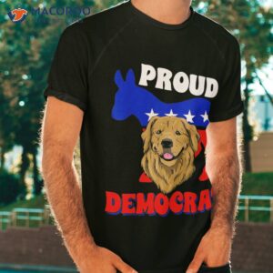 proud democrat dogs politics usa americans flag donkey shirt tshirt