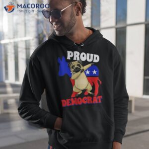 proud democrat dogs pug usa americans flag donkey politics shirt hoodie 1