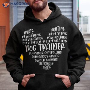 proud dog trainer qualities training heart shape shirt hoodie