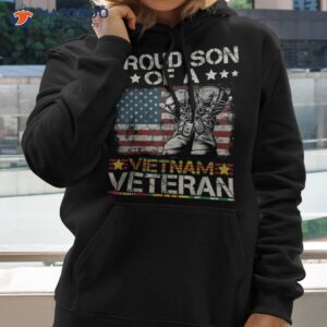 proud son of vietnam veteran us flag shirt hoodie