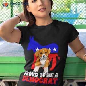 proud to be a democrat dogs corgi usa america donkey shirt tshirt 1