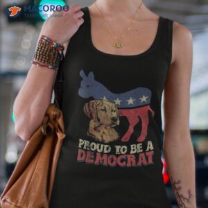 proud to be a democrat funny donkey retriever shirt tank top 4