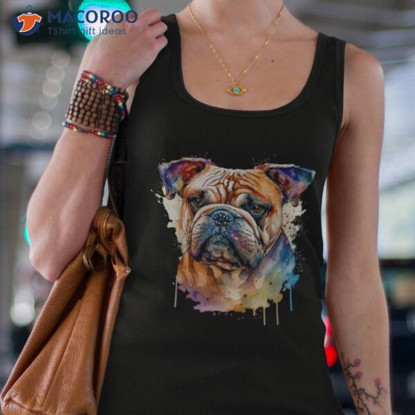 Proud To Be A French Bulldog Lover Watercolor Shirt