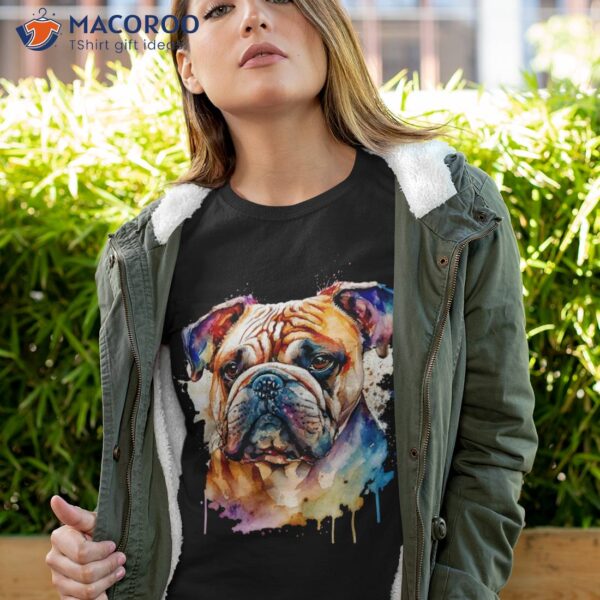 Proud To Be A French Bulldog Lover Watercolor Shirt