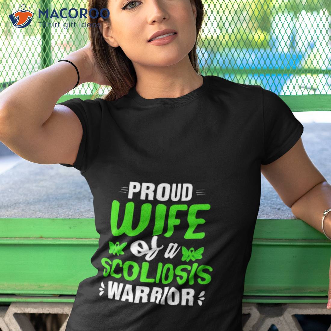 Proud Wife Of A Scoliosis Warrior Shirt Proud Wife Of A Scoliosis Warrior Shirt