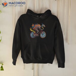 psychedelic paper cut monster riding a bicycle2 shirt hoodie