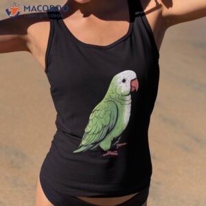 quaker parrot green bird pet owner shirt tank top 2