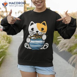 ra cat kawaii neko anime otaku cats japanese noodles gift shirt sweatshirt 1