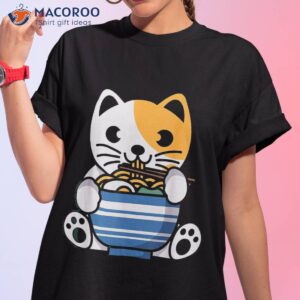 Ra Cat Kawaii Neko Anime Otaku Cats Japanese Noodles Gift Shirt