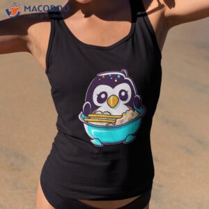 ra n chill kawaii penguin japanese noodle anime girls shirt tank top 2