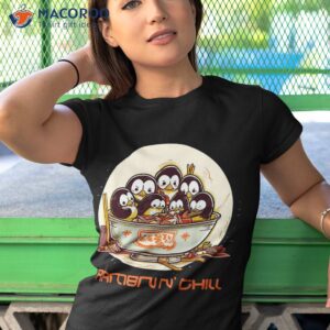 ra n chill kawaii penguin japanese noodle anime girls shirt tshirt 1 1