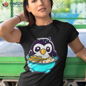 ra n chill kawaii penguin japanese noodle anime girls shirt tshirt 1