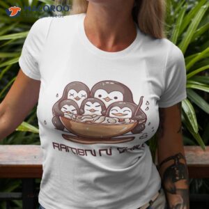 Ra N’ Chill Kawaii Penguin Japanese Noodle Anime Girls Shirt