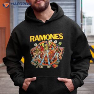 ramones rockaway beach cartoon shirt hoodie