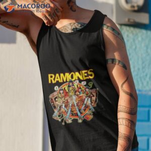 ramones rockaway beach cartoon shirt tank top 1