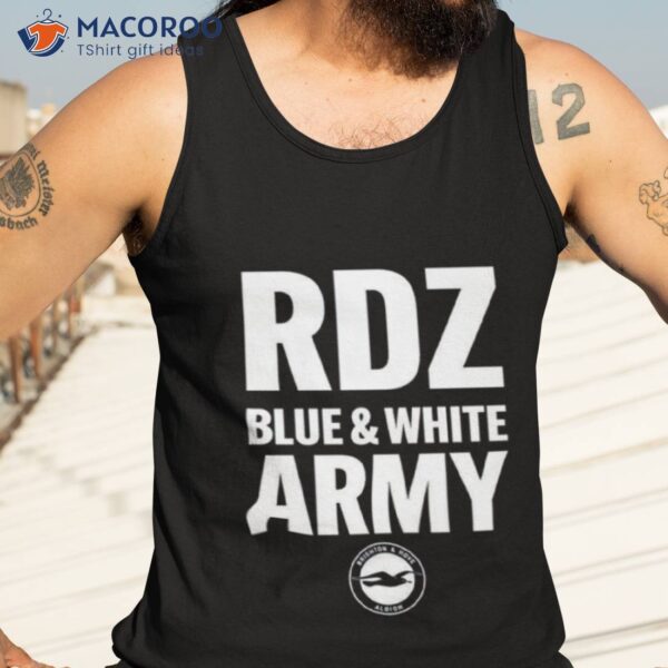 Rdz Blue White Army Shirt