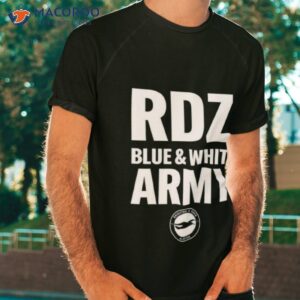 rdz blue white army shirt tshirt