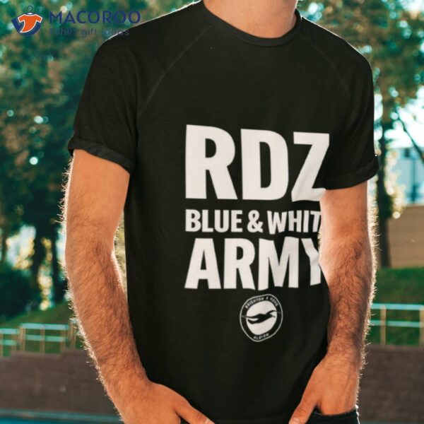 Rdz Blue White Army Shirt