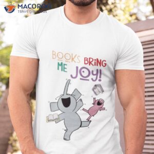 reading librarian elephant and piggie shirt tshirt