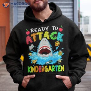 Ready To Attack Kindergarten Shark Back School Boys Kids Shirt