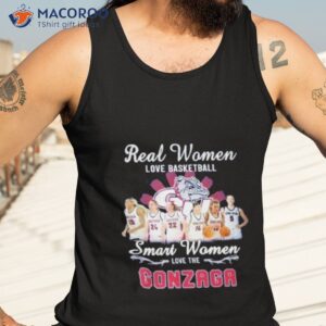 real women love basketball smart women love the gonzaga bulldogs womens basketball shirt tank top 3