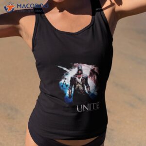 Rebels Unite Torn Flag Portrait Assassin’s Creed Unity Shirt