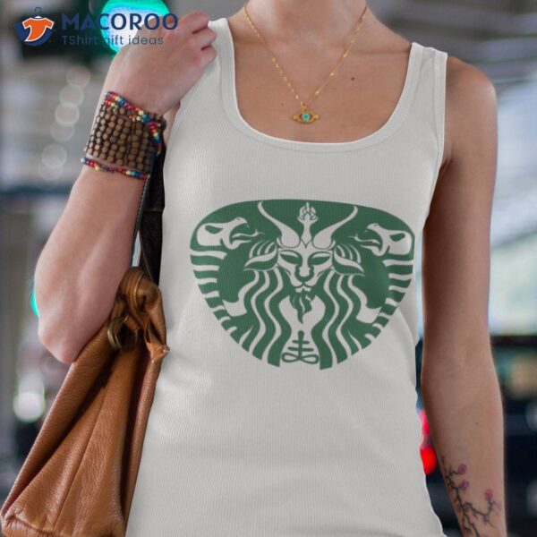 Red Cup Baphomet Star Bucks Shirt