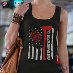 red line american flag dad fireman fire battalion chief t shirt tank top 4