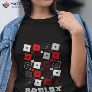 red pattern roblox game shirt tshirt