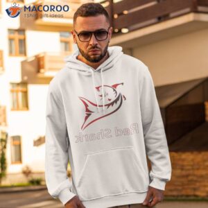 red shark in reverse shirt hoodie 2