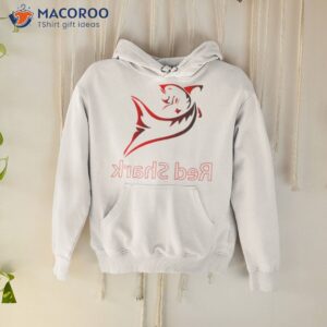 Red Shark In Reverse Shirt 1 red shark in reverse shirt hoodie