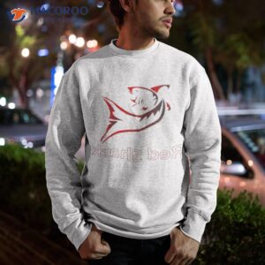 red shark in reverse shirt sweatshirt 1