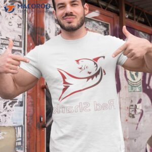 red shark in reverse shirt tshirt 1