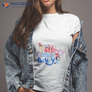 red white and bluey bingo 4th july retro shirt tshirt 2