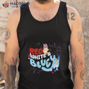 red white and bluey shirt tank top