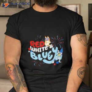 red white and bluey shirt tshirt