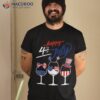 Red White Blue Glasses Of Wine 4th July Usa Flag S Shirt