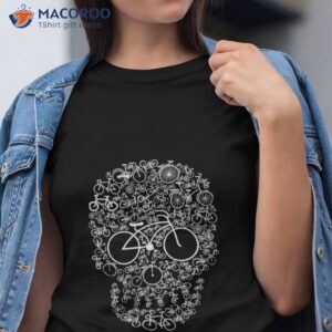 relaxed tee shirt bicycle skull tshirt