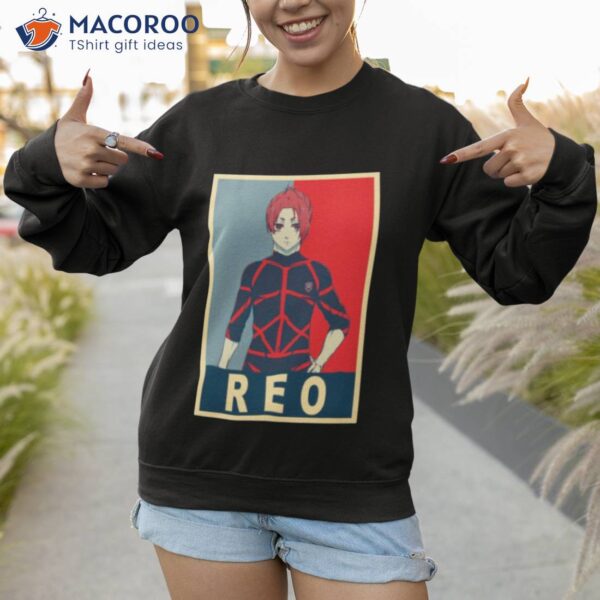 Reo Hope Graphic Blue Lock Reo Mikage Shirt