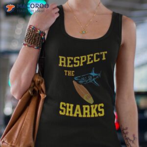 respect the sharks ocean sea life animals shark lover shirt tank top 4
