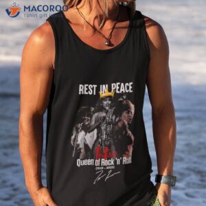 rest in peace tina turner queen of rock n roll 1939 2023 signature shirt tank top