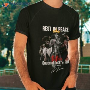 rest in peace tina turner queen of rock n roll 1939 2023 signature shirt tshirt